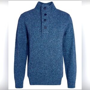 Chaps Blue Henley Sweater  Medium
